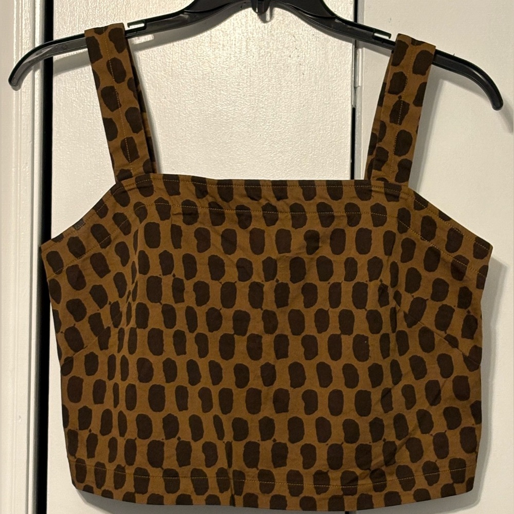 Brown and Black Women's Top